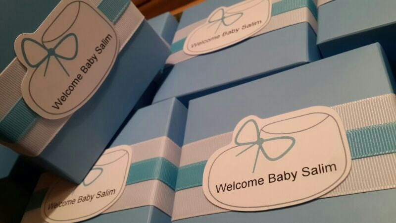 Baby Shoes Favor Boxes (Min. 25 pcs)