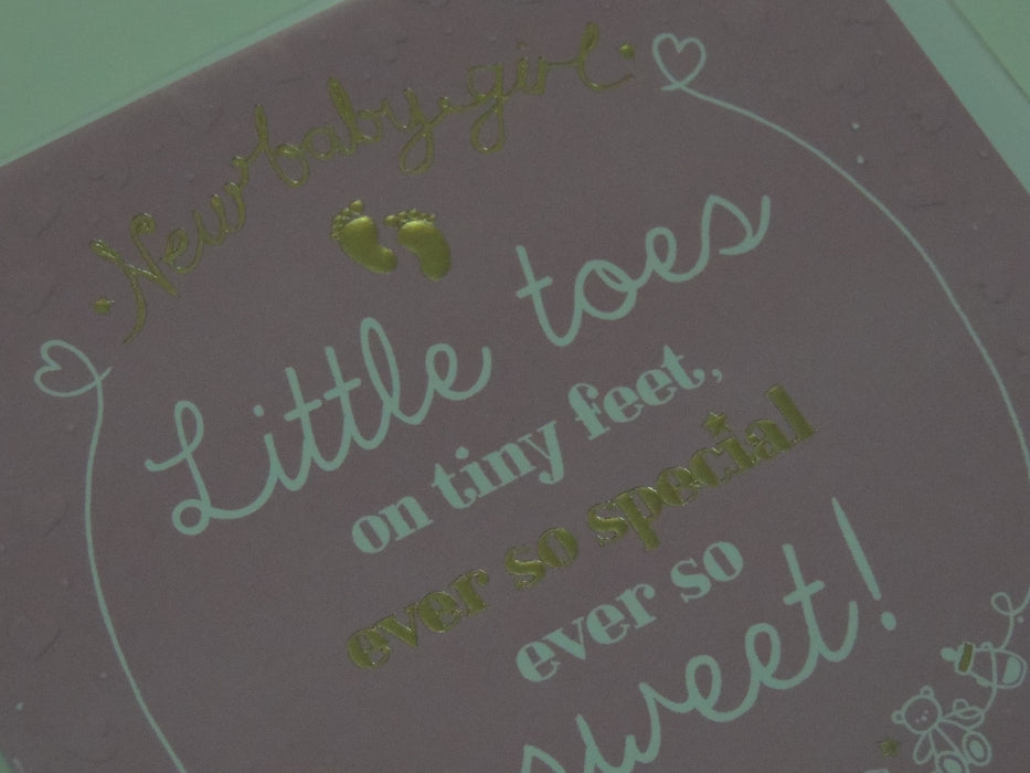 Little Toes on tiny feet, ever so special ever so sweet! Card