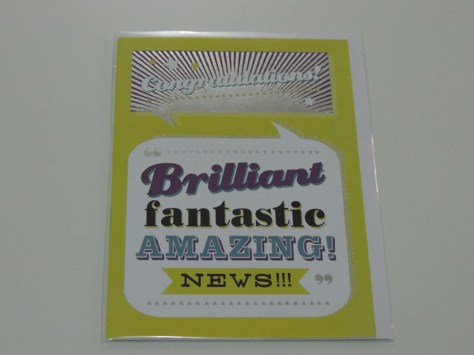 Congratulations Brilliant Fantastic!