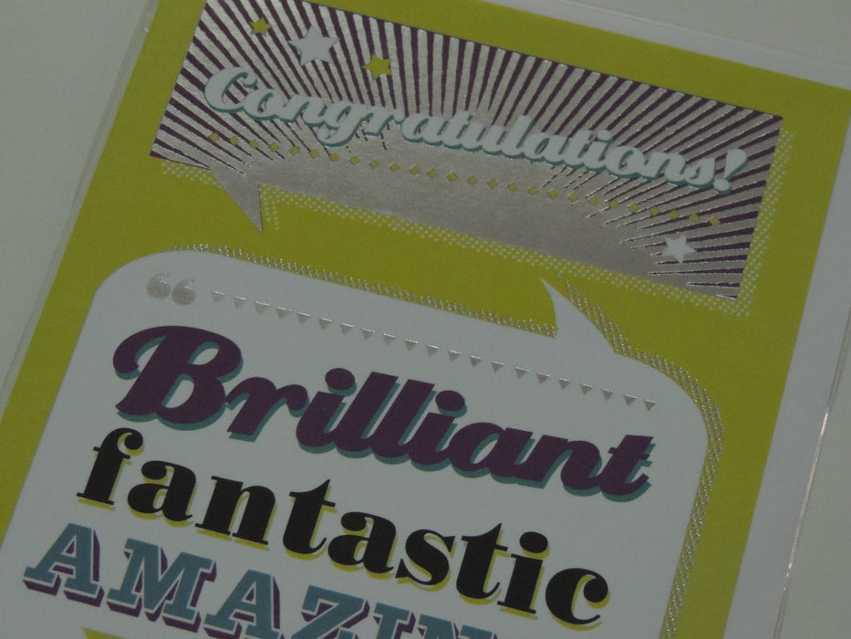 Congratulations Brilliant Fantastic!