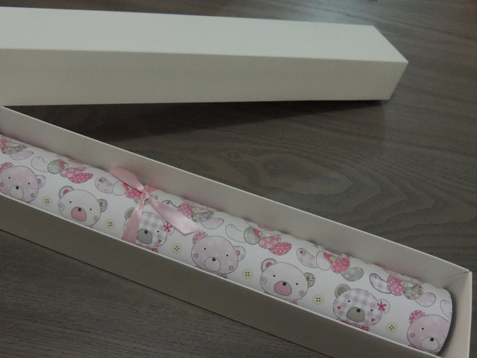 Teddy Bear Pink Gift Wrapping Paper (Set of 3 sheets)