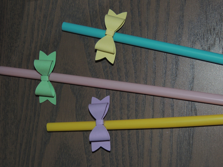 Mini Bows Paper Craft Embellishments (Set of 20 pcs)