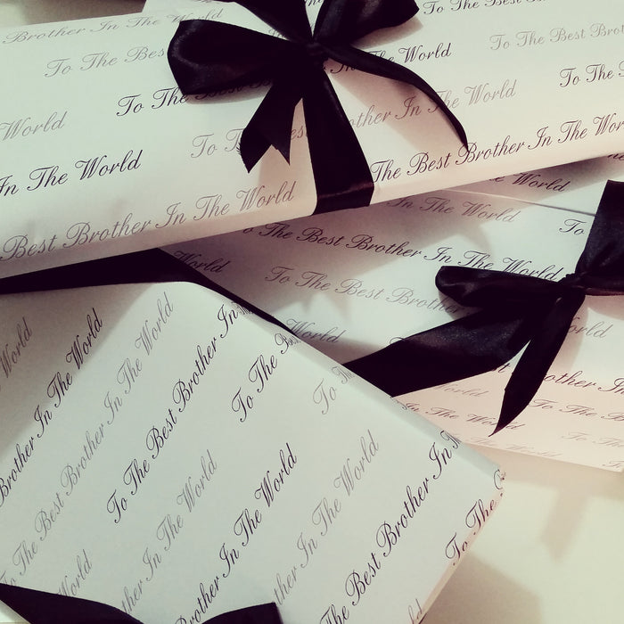 To The Best Brother In The World -- Gift Wrapping Paper (Set of 3 sheets)
