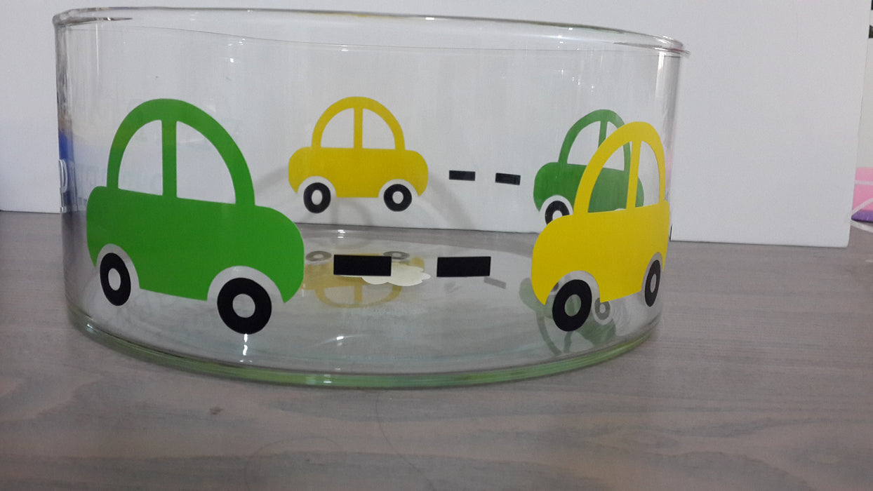 Beep! Beep! Personalized Glass Vase